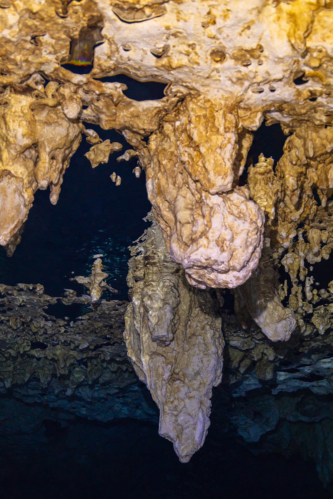 Formations in Cenote Dos Ojos, part of Sistema Sac Actun