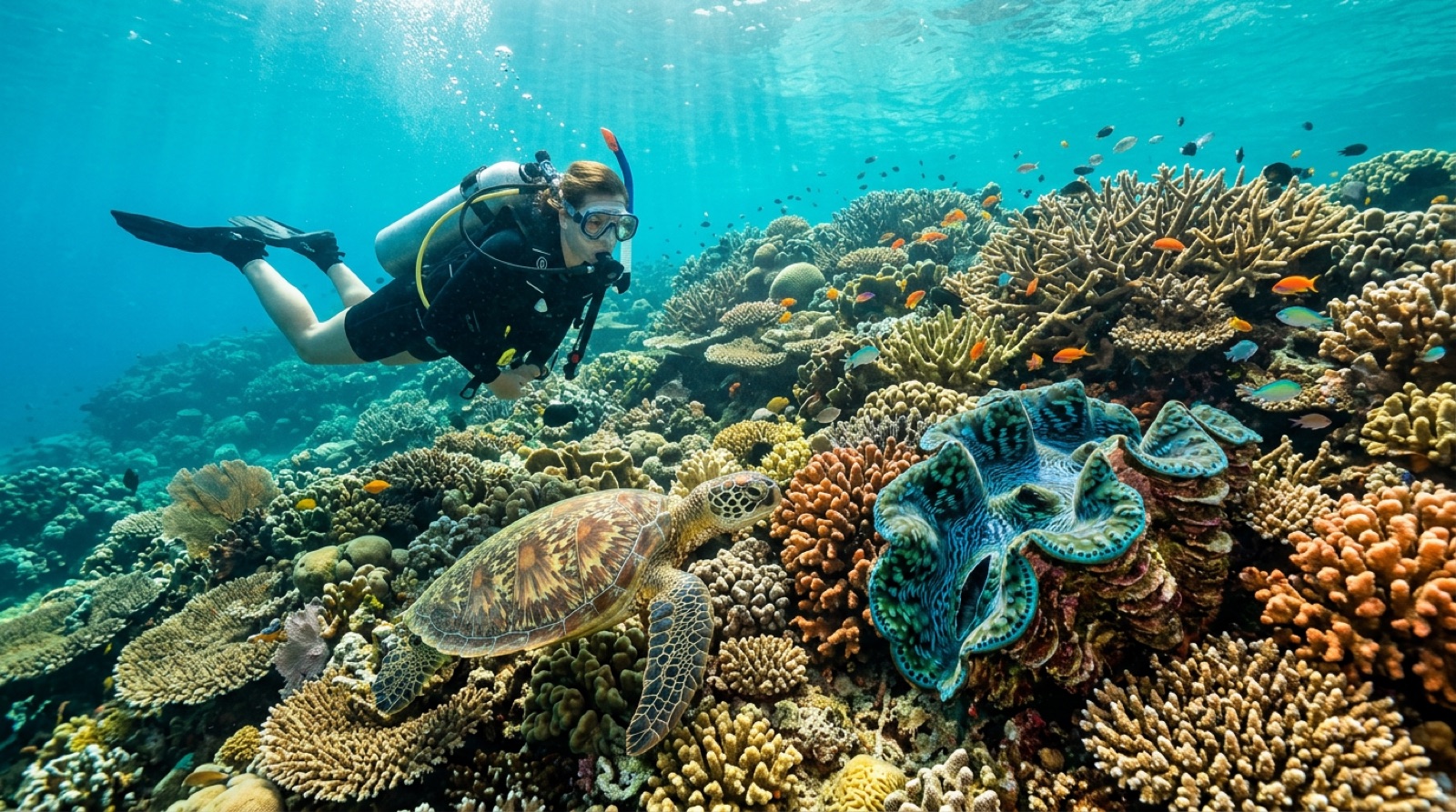 Coral Sea & Osprey Reef — illustration