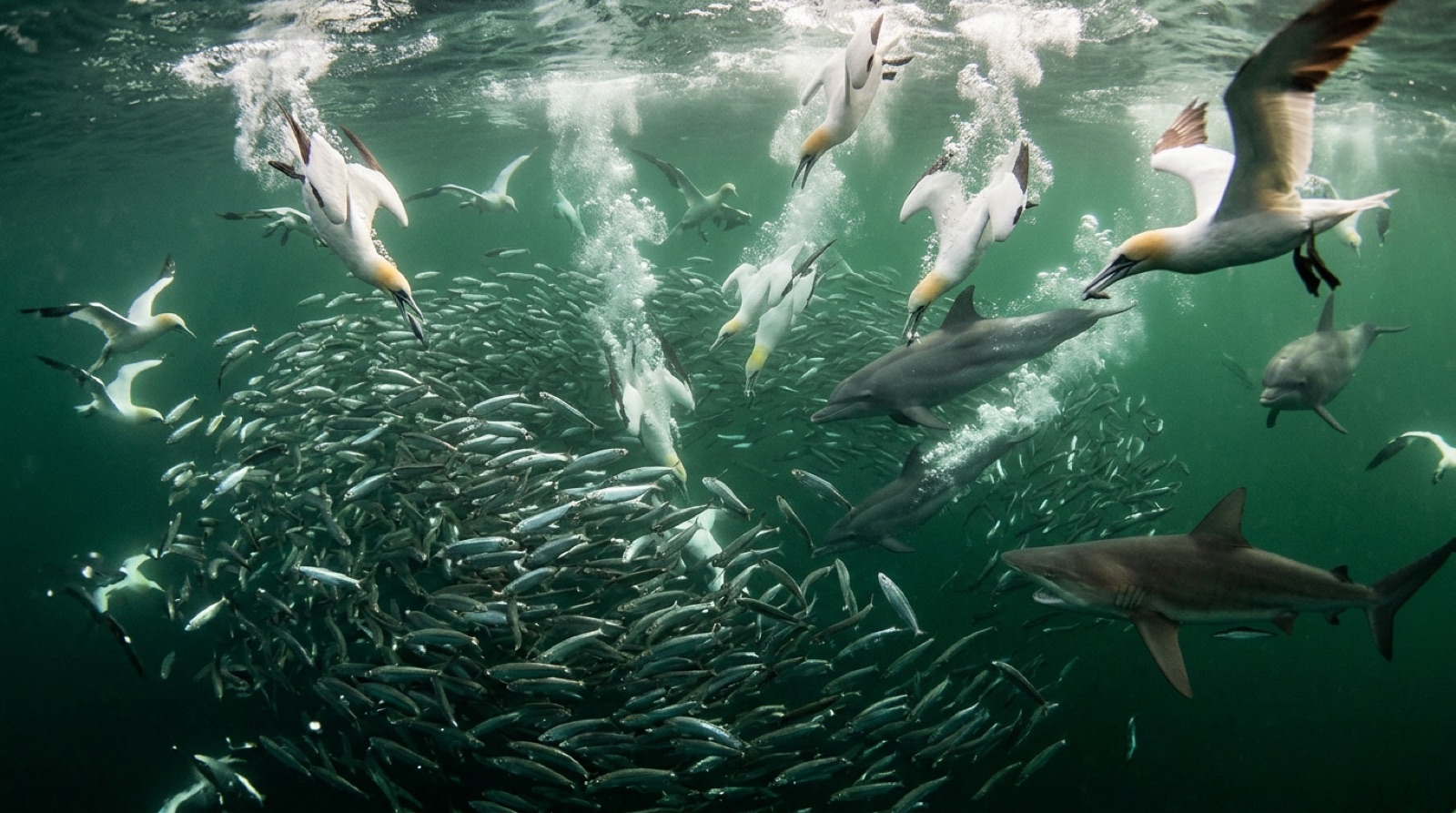 The Sardine Run (Wild Coast) — illustration