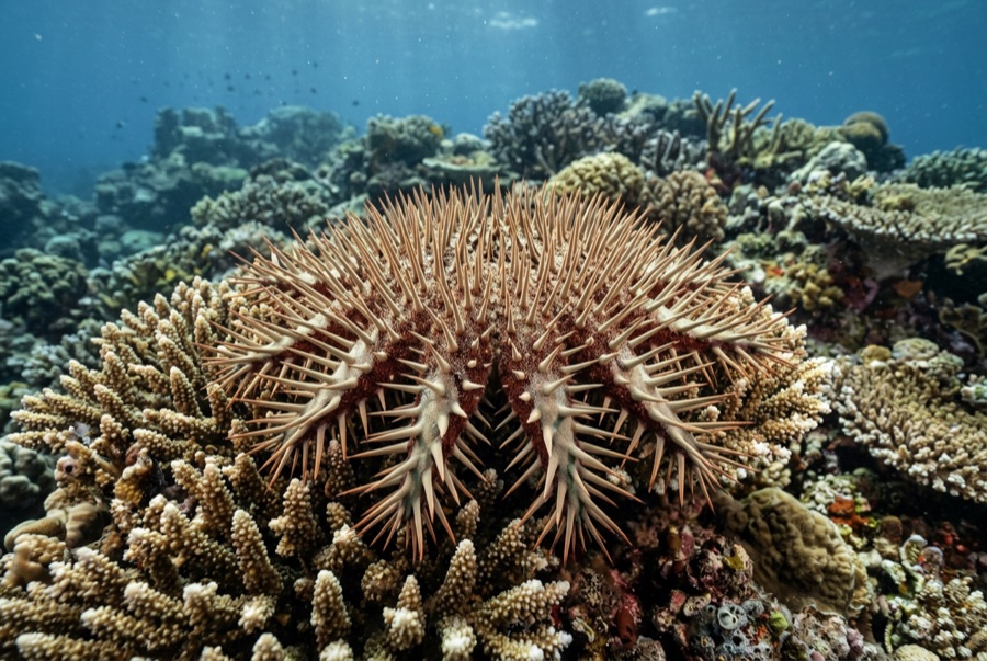 Crown-of-Thorns Starfish — illustration