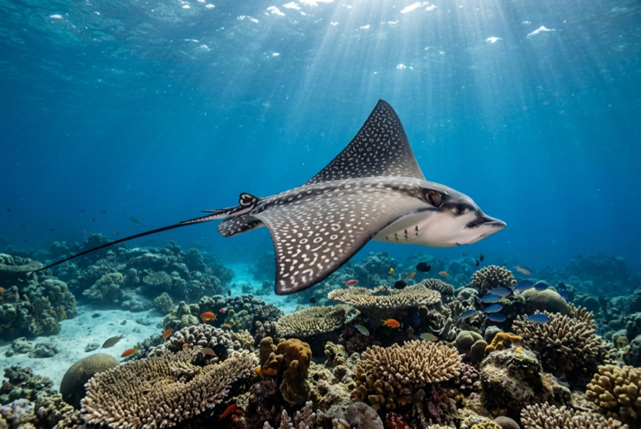 Spotted Eagle Ray — illustration